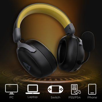 Bluetooth-гарнітура Ajazz AHM08 MAX 3-Mode Black (AHM08-MAX-BGY) Ajazz купити в Україні