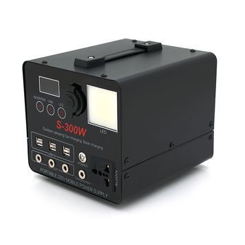 Портативный PowerBank S-300W, 220V / 20A, 1*AC / 220V+3*DC / 12V+6*USB / 5V, LED, Q4 Voltronic купить в Украине