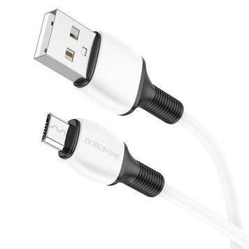 Кабель Borofone BX84, USB-Micro, 2.4A, довжина 1м, White, BOX Borofone купити в Україні