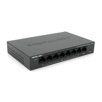 Коммутатор POE Mercury MS08CP с 7 портами POE + 1 порт UP-Link 100Мбит, БП в комплекте, Q18 Voltronic купить в Украине