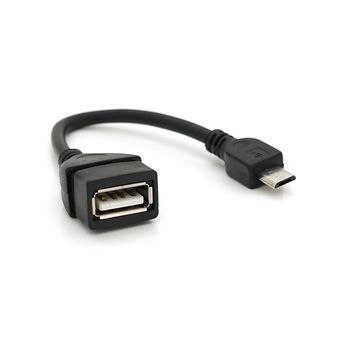 Кабель USB 2.0 AF / Micro-B OTG, 0.1m Voltronic купить в Украине