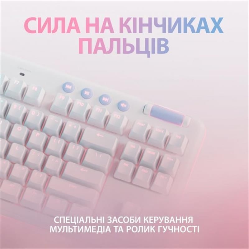Клавіатура бездротова Logitech G715 Tactile White (920-010465) Logitech купити в Україні