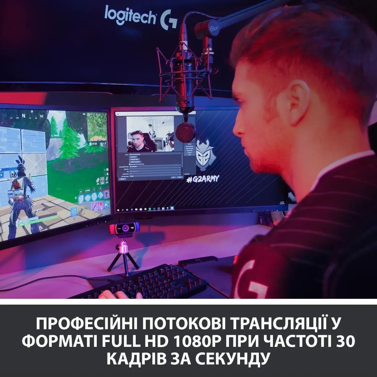 Веб-камера Logitech C922 Pro Stream (960-001088) Logitech купити в Україні