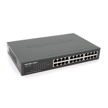 Коммутатор Mercury S124D, 24 порта Ethernet 10 / 100 Мбит / сек, BOX Q6 MERCURY купить в Украине