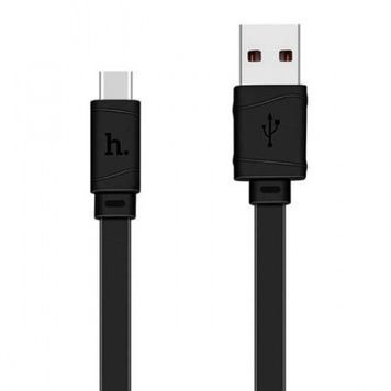 Кабель Hoco X5 Bamboo, Type-C-USB, 2.4A, Black, длина 1м, BOX HOCO купить в Украине