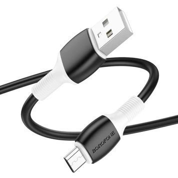 Кабель Borofone BX84, USB-Micro, 2.4A, довжина 1м, Black, BOX Borofone купити в Україні