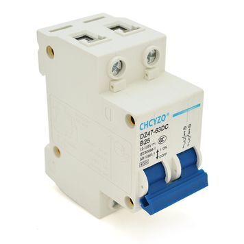 Автоматический выключатель постоянного тока CHCYZO DZ47-63DC-B25, 2P, 25A, 12-125V ZUBR купить в Украине