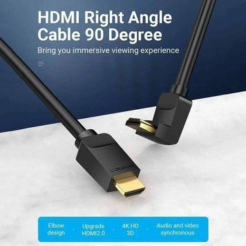 Кабель Vention HDMI - HDMI V 2.0 (M/M), 1 м, Black (AARBF) Vention купить в Украине
