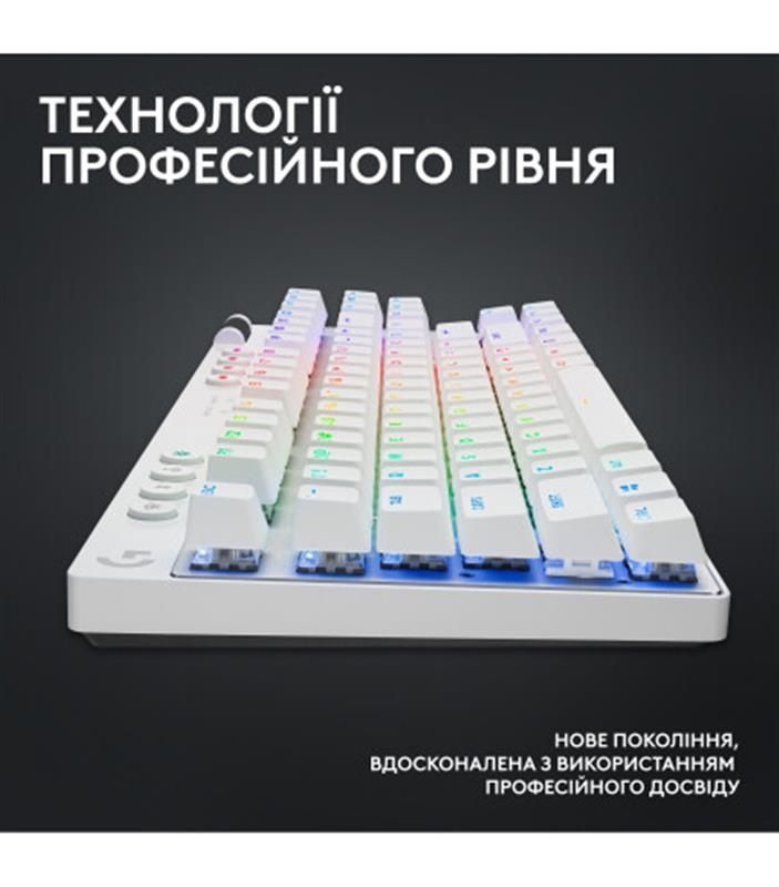 Клавиатура беспроводная Logitech G PRO X TKL Lightspeed White Tactile (920-012148) Logitech купить в Украине
