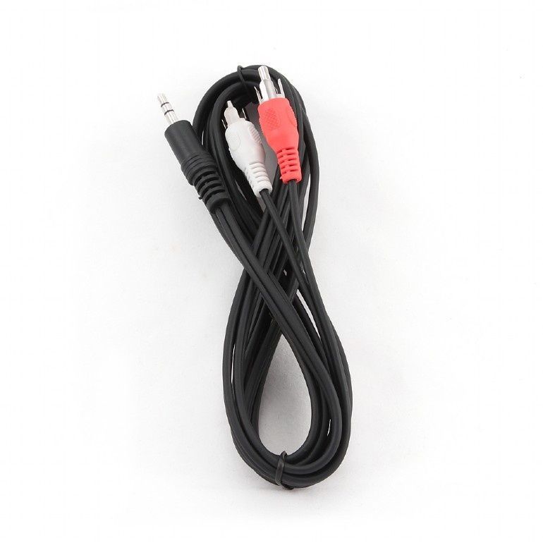 Аудіо-кабель Cablexpert 3.5 мм - 2хRCA (M/M), 5 м, Black (CCA-458-5M) Cablexpert купити в Україні