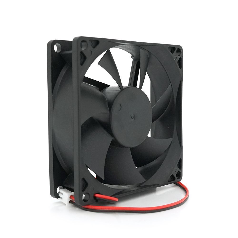Кулер корпусний Merlion 8025, 80x80x25mm, 12V / 0.3A, RPM 1500&plusmn;10%, 2-pin, Black, OEM MERLION купити в Україні