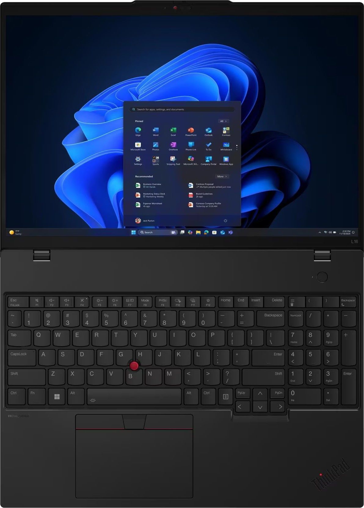 Ноутбук Lenovo ThinkPad L16 Gen 2 (21SA002PRA) Black Lenovo купить в Украине