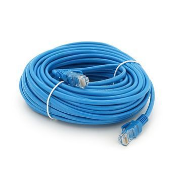 Патч-корд литой RITAR, CCA, UTP, RJ45, Cat.5e, 15m, синий Q100 Ritar купить в Украине