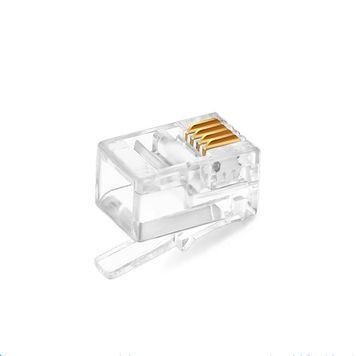 Коннектор RITAR RJ-11 4P4C UTP Cat-3 (100 шт / уп.) Q200 Ritar купить в Украине