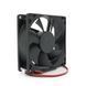 Кулер корпусний Merlion 8025, 80x80x25mm, 12V / 0.3A, RPM 1500&plusmn;10%, 2-pin, Black, OEM MERLION &mdash; фото