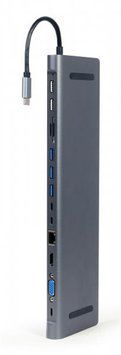 Док-станция Type-C Cablexpert (A-CM-COMBO9-01) Cablexpert купить в Украине