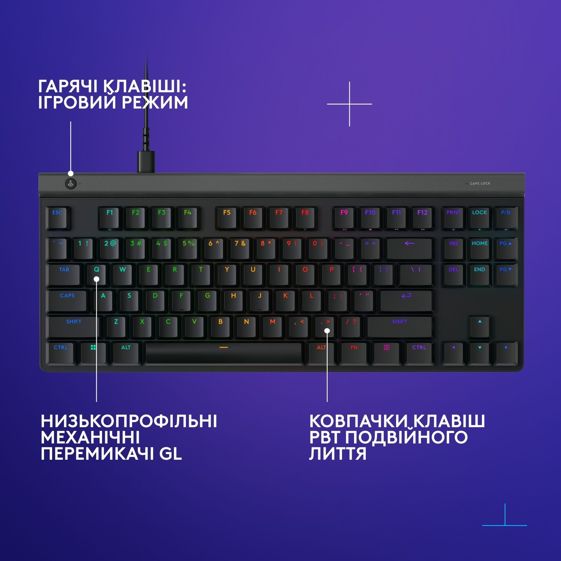 Клавиатура Logitech G515 TKL Black (920-012872) Logitech купить в Украине