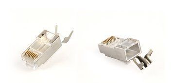 Конектор RJ 45 Cablexpert (LC-PTF7-01/100) 8P8C, Cat.7, FTP, з наскрізними отворами, позолочені контакти (100 шт/уп) Cablexpert купити в Україні