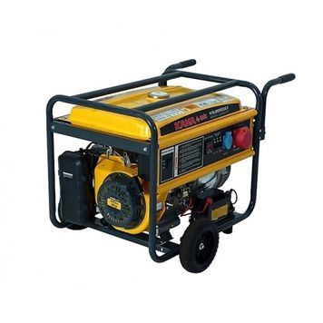 Генератор бензиновый KGL8000CE, 1-фазный 230V, 50Hz, 8.1kVA / 6.5kW, бак 25 л, расход 2.6 л / ч, пуск: ручной / стартер (без АКБ), 685х512х550 мм, 77 кг KAMA купить в Украине