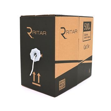 Кабель КВП UTP (2*2*0.5) 2p 24 AWG, Ritar, (CCA), для внутр. работ, 500м, White, Corton BOX (380x380x450),Q2 Ritar купить в Украине