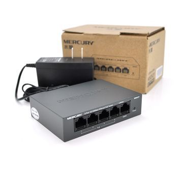 Коммутатор POE Mercury MS05CP 53,5V с 4 портами POE+1 порт UP-Link 100Мбит , БП в комплекте 0,54 кг (82*79*26) Q20 MERCURY купить в Украине