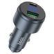 АЗУ 12-24V HOCO Z57B, USB 3.0+USB-C, 3A, PD45W+QC3.0, Grey, Box HOCO &mdash; фото