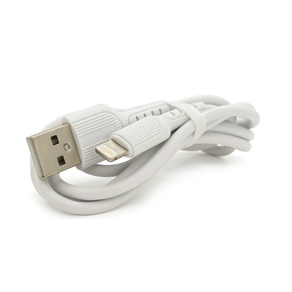 Набор BOROFONE BA37A СЗУ 2xUSB+ кабель Lighting, 2.4A, 1м, White, Box Borofone купить в Украине