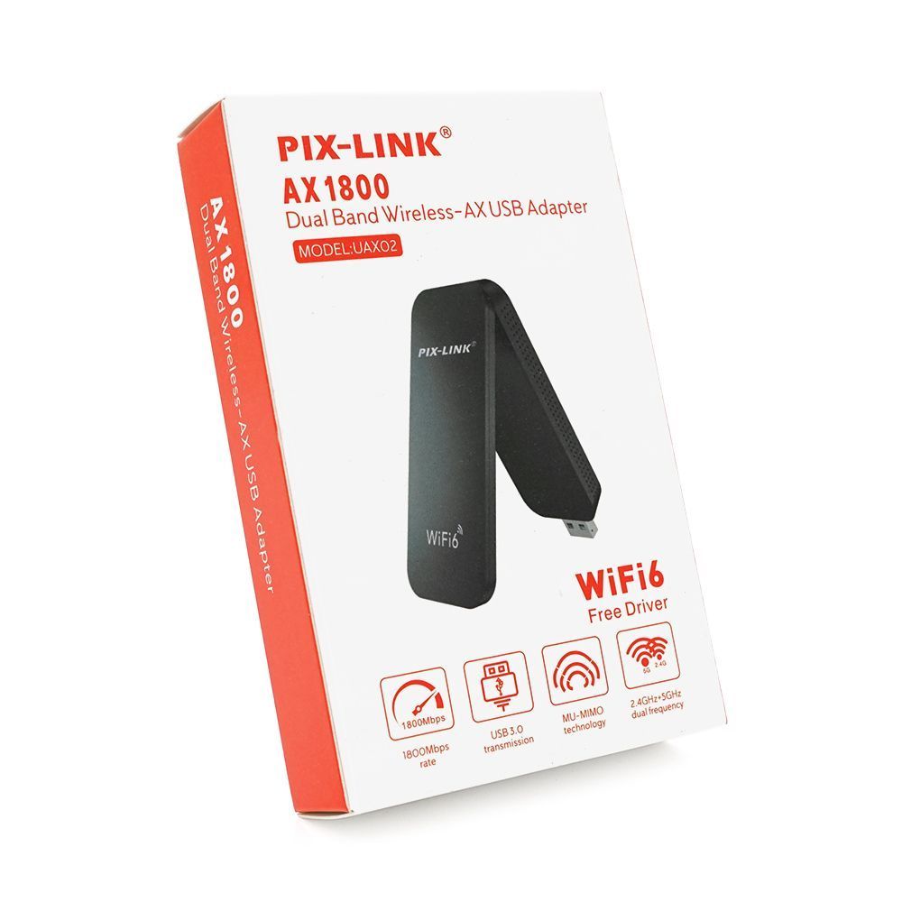 Беспроводной сетевой адаптер Wi-Fi6-USB LV-UAX02, 802.11 a / b / g / n, 1800Mbps, Box Voltronic купить в Украине