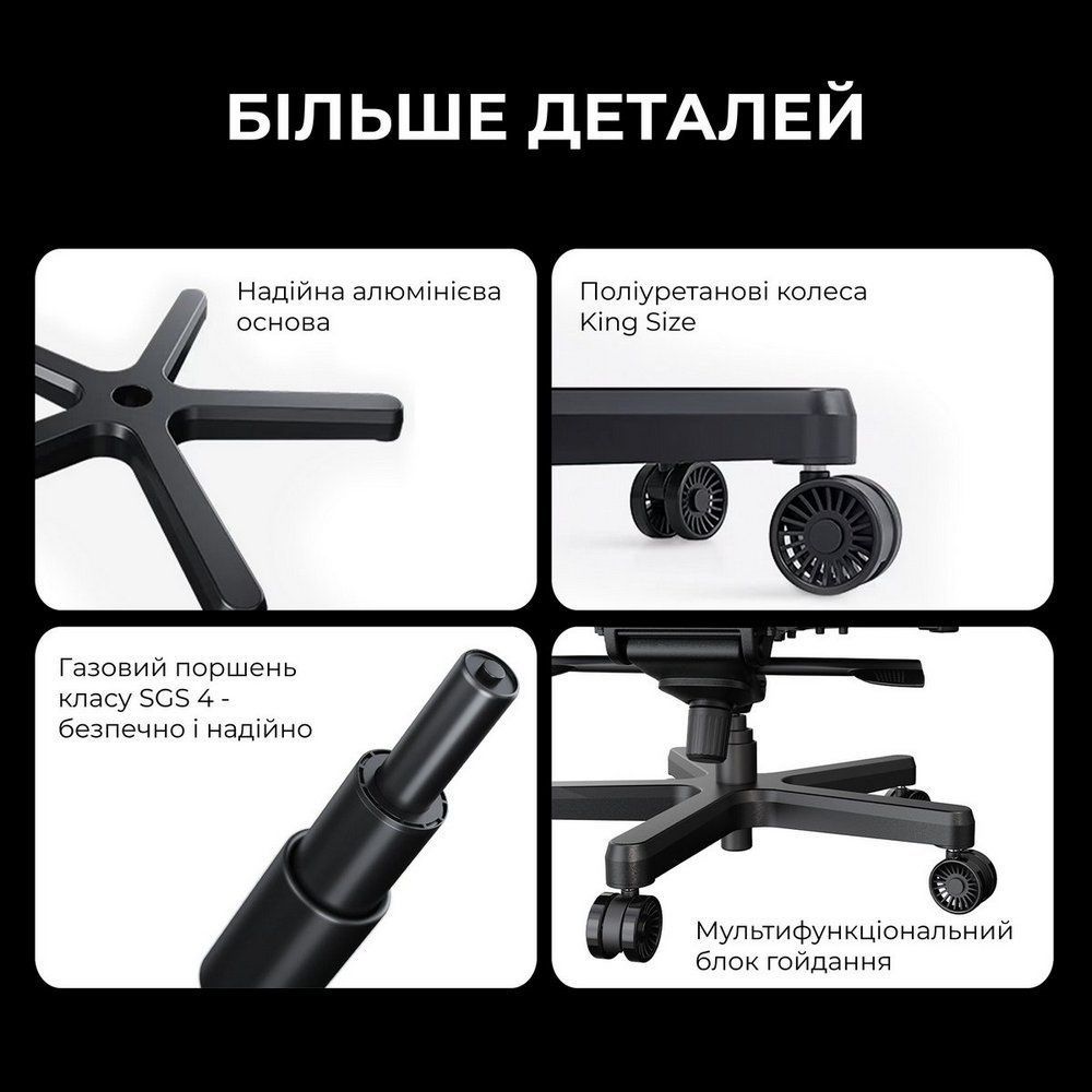 Крісло для геймерів Anda Seat Kaiser 3E XL Grey Fabric (AD23YC-XL-09-G-CF-G01) Anda Seat купити в Україні