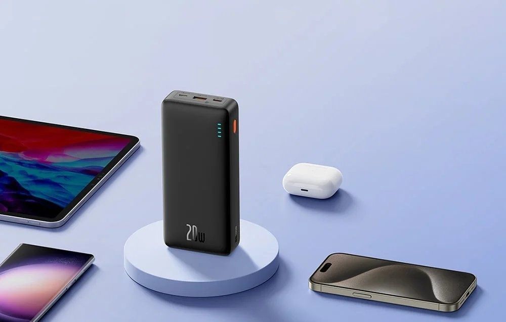 Універсальна мобільна батарея Baseus Airpow Black 20000mAh (P10022804113-00) Baseus купити в Україні