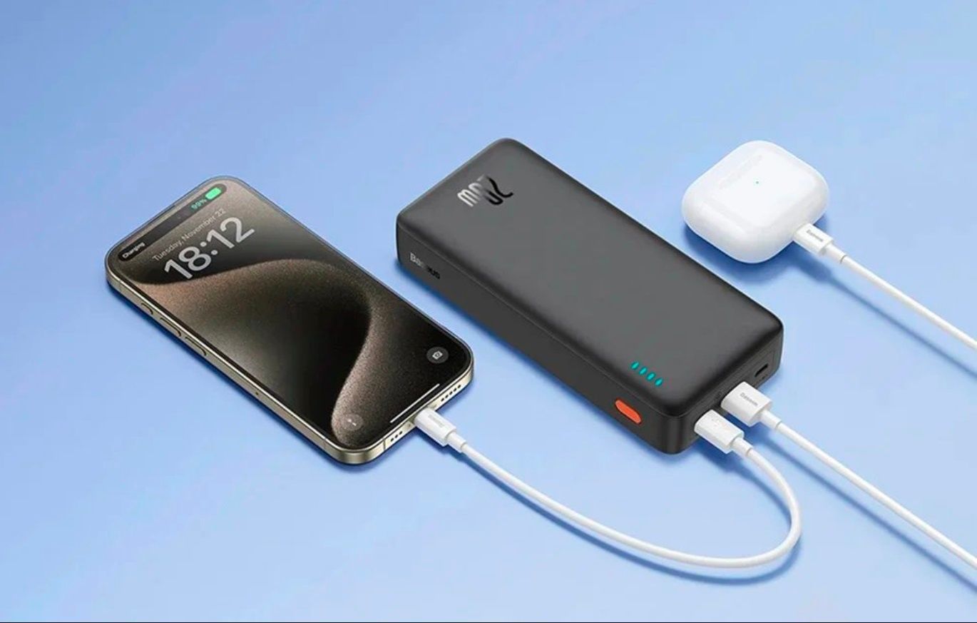 Універсальна мобільна батарея Baseus Airpow Black 20000mAh (P10022804113-00) Baseus купити в Україні
