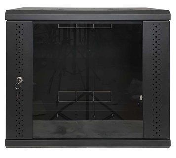 Шкаф настенный EServer 9U 600х350х503 (стекло) (ES-Е935B) EServer купить в Украине