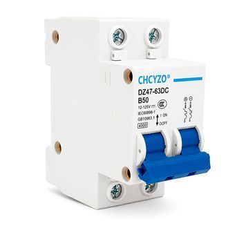 Автоматический выключатель постоянного тока CHCYZO DZ47-63DC-B50, 2P, 50A, 12-125V ZUBR купить в Украине