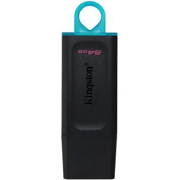 Флеш-накопичувач USB3.2 64GB Kingston DataTraveler Exodia Black/Teal (DTX/64GB) Kingston купити в Україні