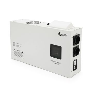 Стабілізатор напруги релейний настінного монтажу Europower SLIM-10000SBR LED, 10KVA 9000W, 140-270Vac, 2SHUKO, Q1 (515*270*205) 13.5 кг EUROPOWER купити в Україні