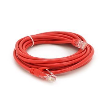 Патч-корд литий RITAR, UTP, RJ45, Cat.5e, 5m, червоний, Cu (мідь) Ritar купити в Україні