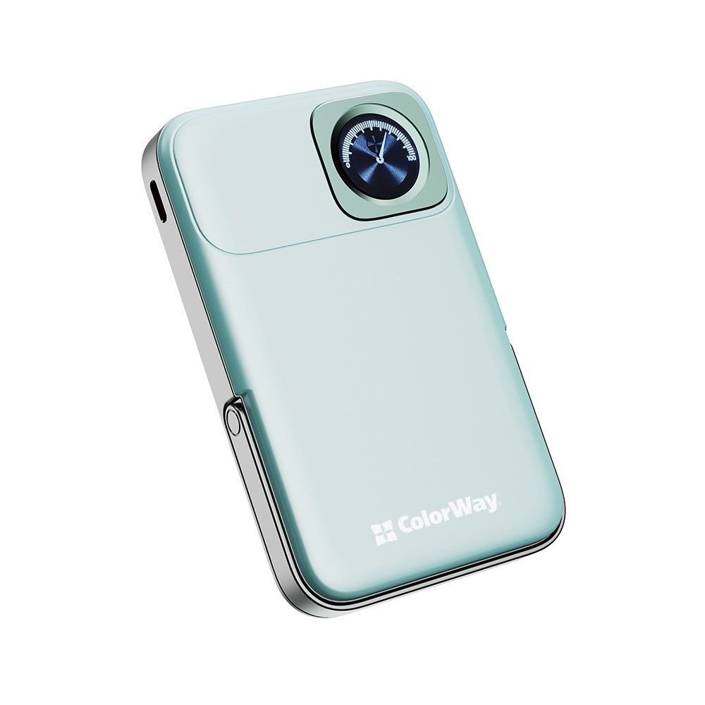 Универсальная мобильная батарея ColorWay 15W MagSafe & Watch Wireless 10000mAh Aquamarine (CW-PB100LPA2MT-WPDD) ColorWay купить в Украине