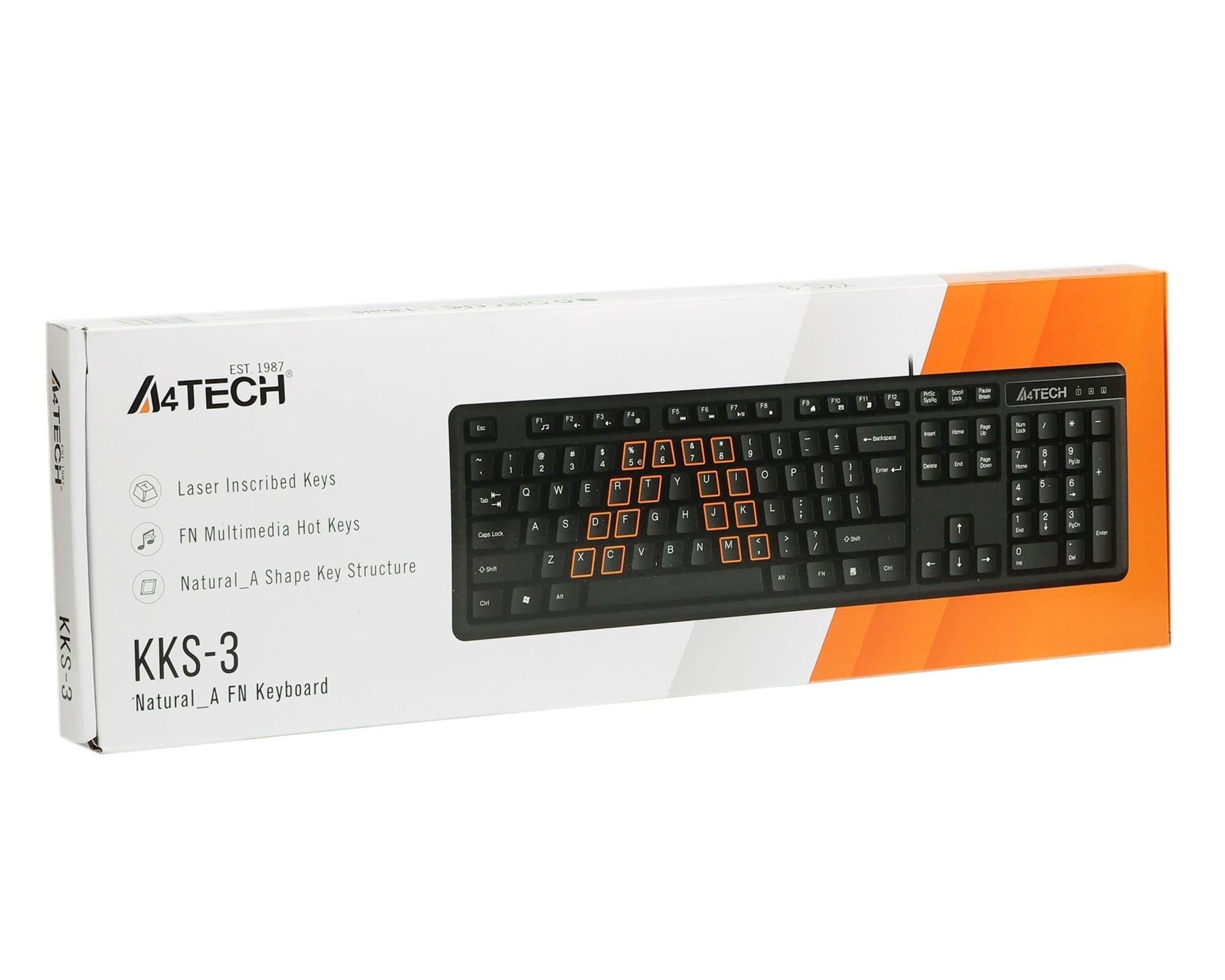 Клавіатура A4Tech KK-3 Black A4Tech купити в Україні