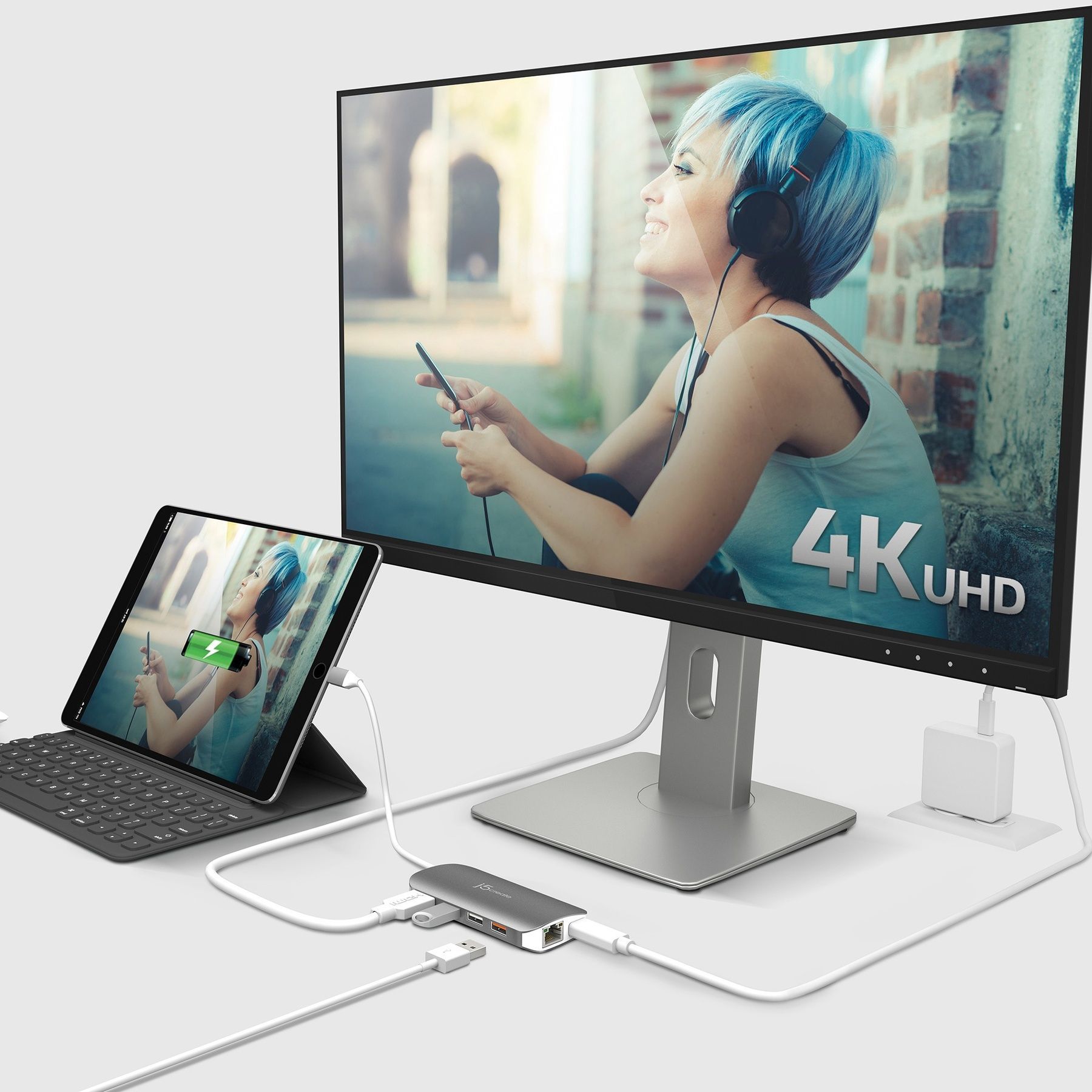 Док-станція J5create USB-C 9-в-1 (JCD383-N) J5create купити в Україні