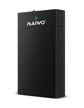 Кишеня Maiwo зовнішня для HDD 3,5"/2,5" SATA III через USB3.0 безгвинтове засув кріпл. пластик чорна Maiwo купить в Украине