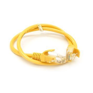 Патч-корд литий RITAR, UTP, RJ45, Cat.5e, 0.5m, жовтий, Cu (мідь) Ritar купити в Україні