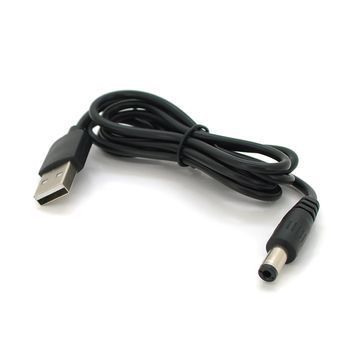 Кабель для роутера 5.5 / 2.1mm(M)=> USB2.0 (Out:5V), 0.7м, Black, OEM Voltronic купить в Украине