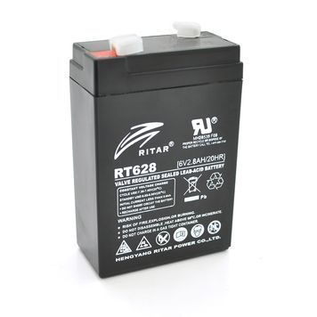 Акумуляторна батарея AGM RITAR RT628, Black Case, 6V 2.8Ah (66х34х 97 (103)) Q25 Ritar купити в Україні