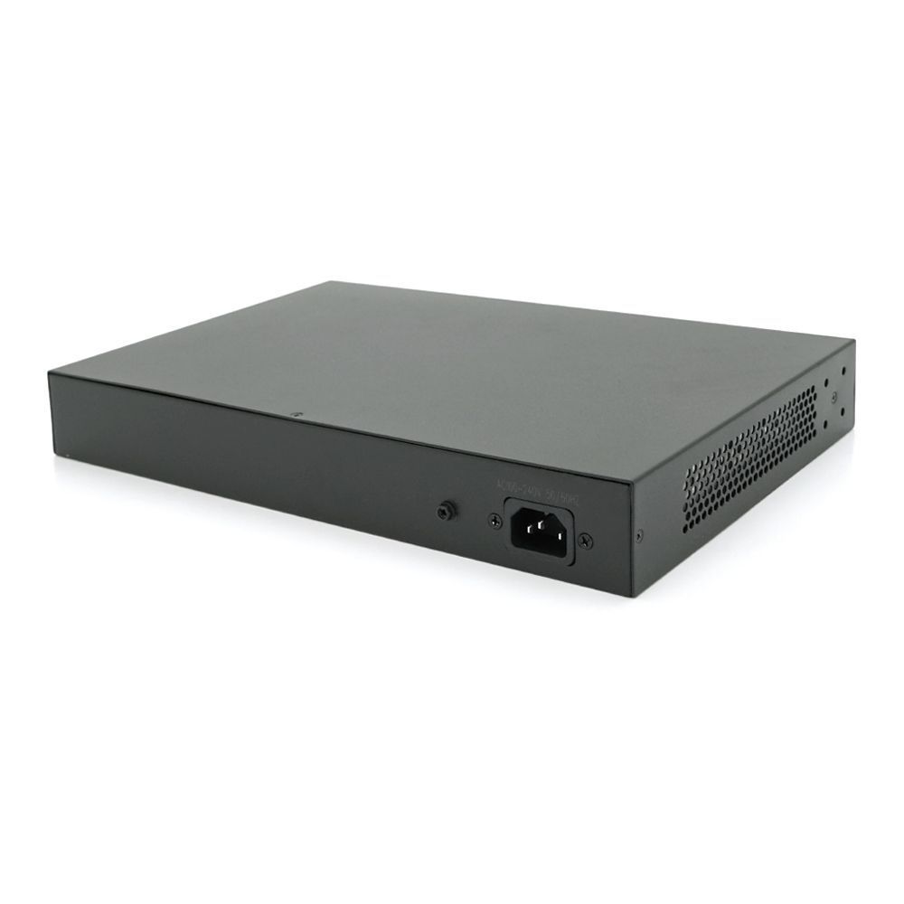 24х портовий PoE комутатор ONV-H1024PLS 24 порти РоЕ 100 Мбіт + 2 Uplink 1000 Мбіт, до 250м, IEEE802.3af / at, загальна потужність 250Вт ONV купити в Україні