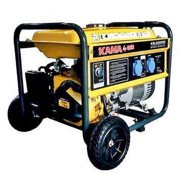 Генератор бензиновый KGL5000CE, 1-фазный 230V, 50Hz, 5kVA / 3.5kW, бак 17 л, расход 1.3 л / ч, пуск: ручной / стартер (без АКБ), 640х490х595 мм, 48 кг KAMA купить в Украине