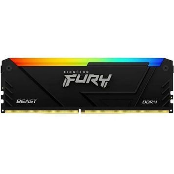 Модуль пам'яті Kingston Fury Beast RGB Black DDR4-3200 16GB CL16-18-18 1.35V Kingston FURY купить в Украине