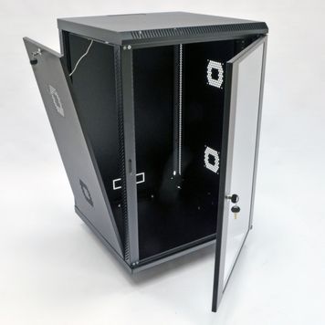 Шафа 18U, 600х600х907 мм (Ш*Г*В), акрилове скло, чорна Voltronic купить в Украине