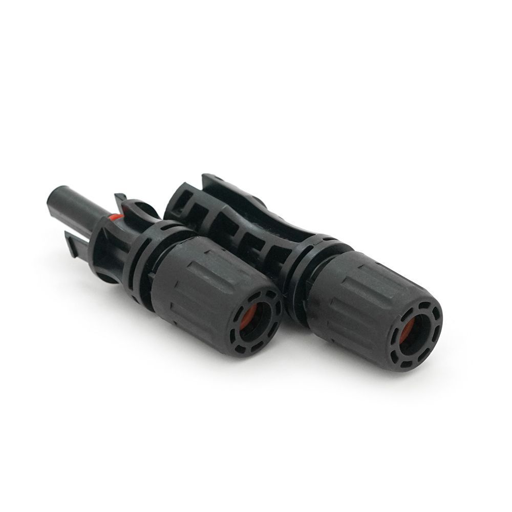Коннектор MC4 Risin, 1500V, 50A, луджений-мідний під затискач, трубчастий, під перетин 2.5-6мм&sup2;, 0.5мом, вогнестійкість UL94-VO, IP68 Q500 Black Voltronic купити в Україні