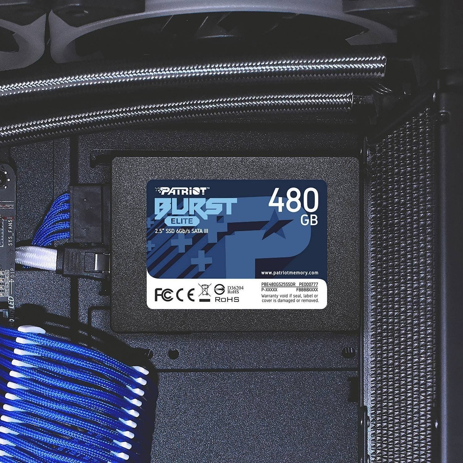 Накопитель SSD 480GB Patriot Burst Elite 2.5" SATAIII TLC (PBE480GS25SSDR) Patriot купить в Украине