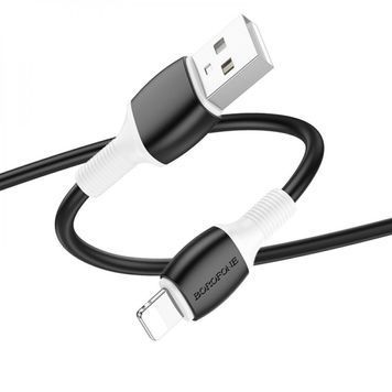 Кабель Borofone BX84, Lighting-USB, 2.4A, довжина 1м, Black, BOX Borofone купити в Україні